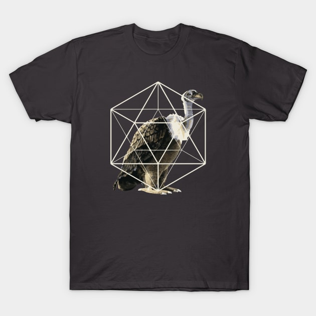 Vulture sacred geometry T-Shirt by mariasshop